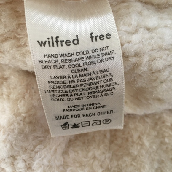 Wilfred Free Gwyneth sweater zip wool alpaca sz xs - Picture 7 of 7